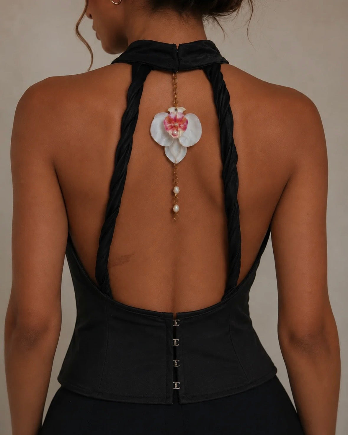 The Orchid Top - Noir