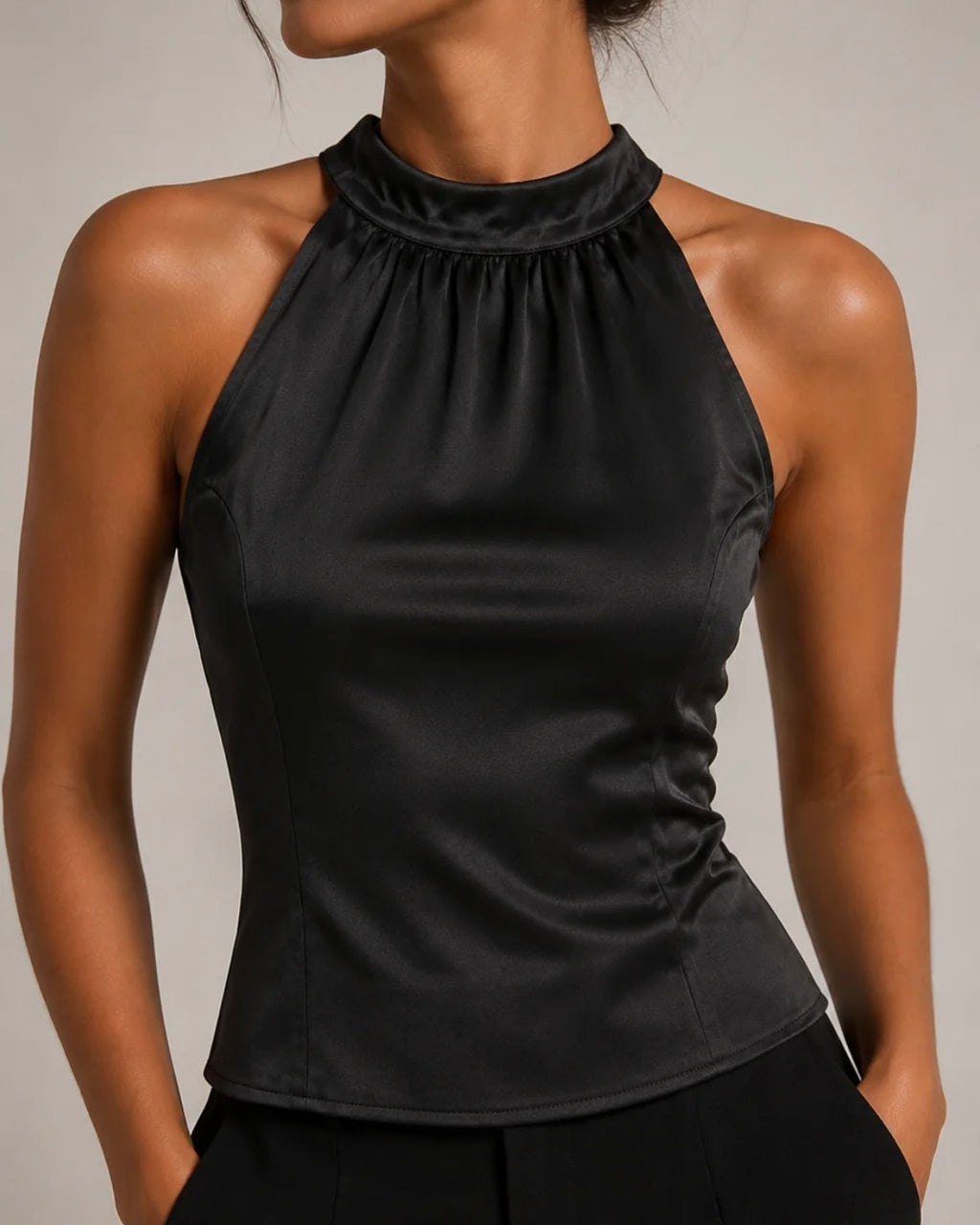 The Orchid Top - Noir